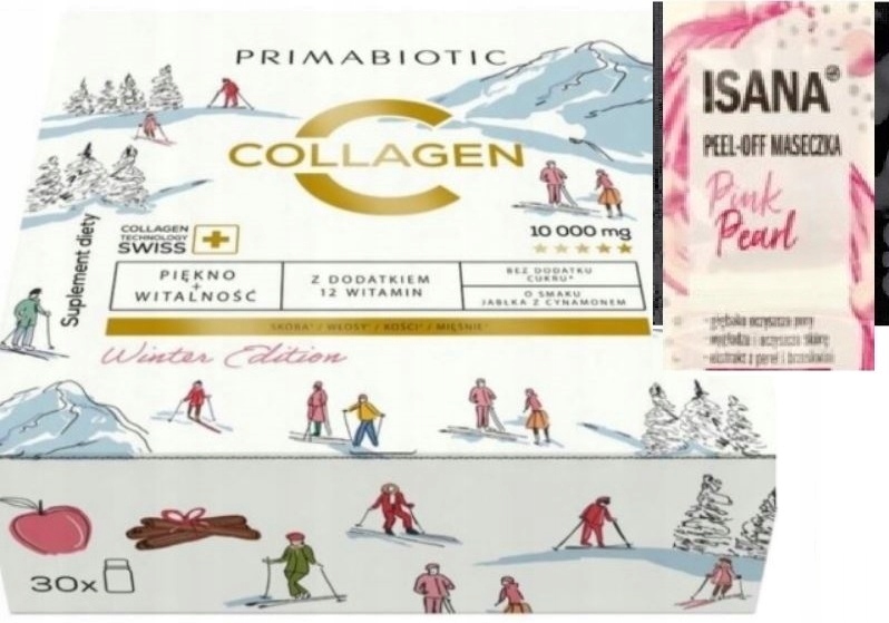 Primabiotic Ekspresowa 30 x 30 smak jabłko-cynamon collagen kolagen winter