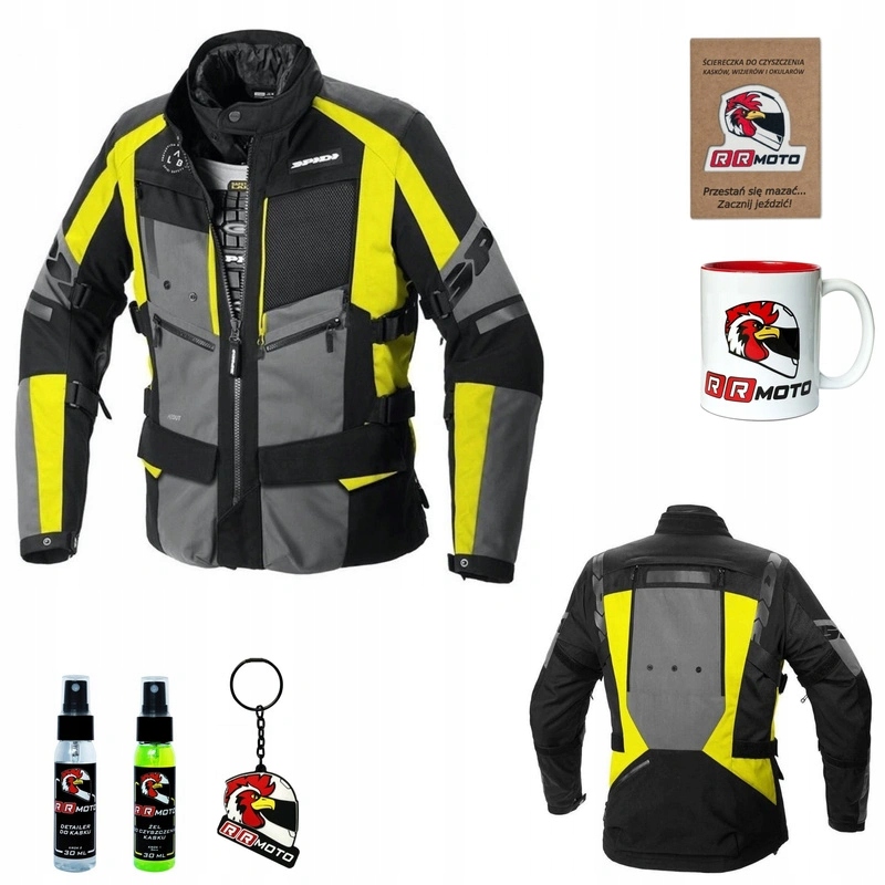 Textilná bunda Spidi 4 Season Evo Yellow Fluo žltá odolná Darčeky