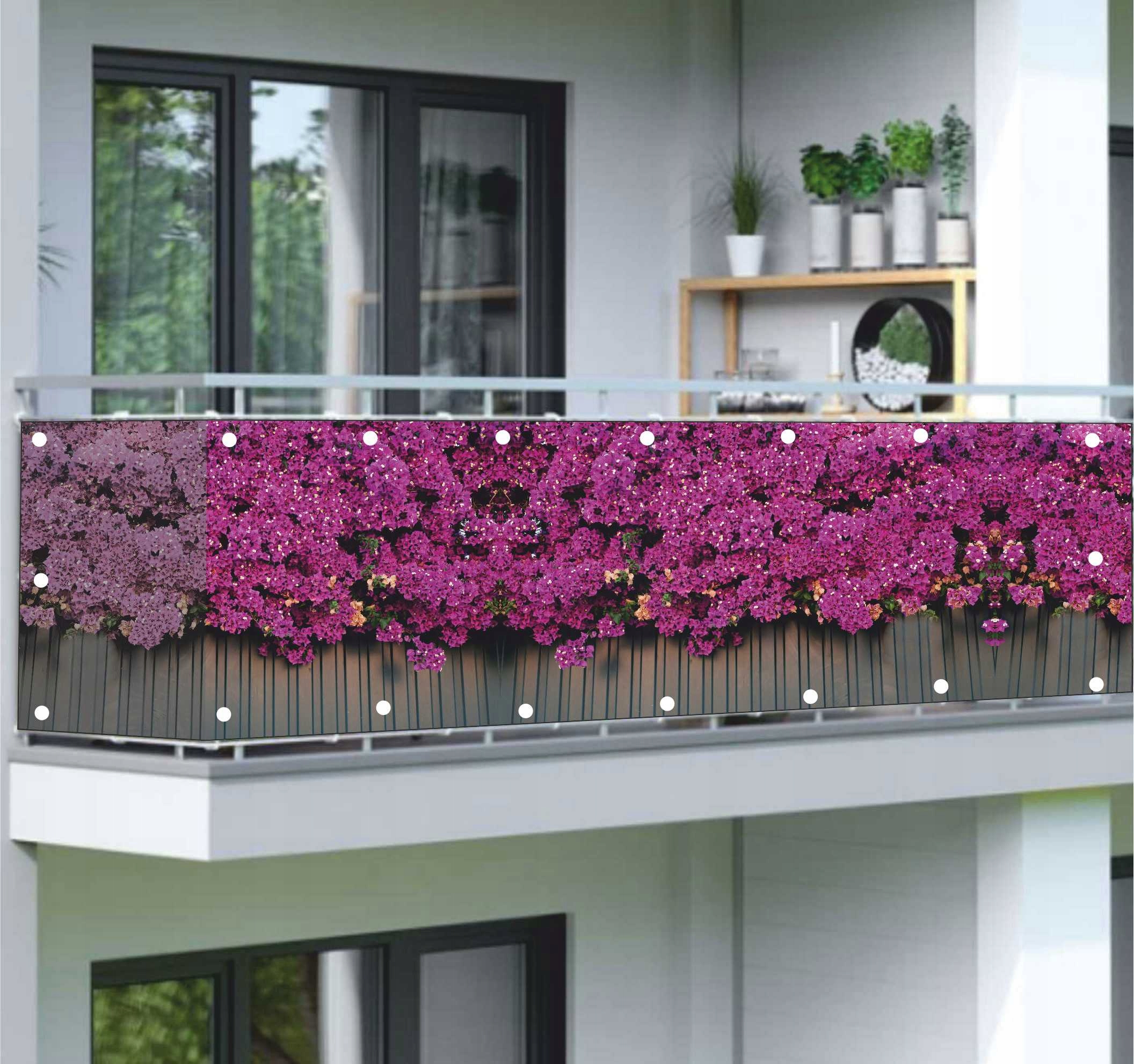 

Osłona balkonowa osłona na balkon kwiaty pnące róż