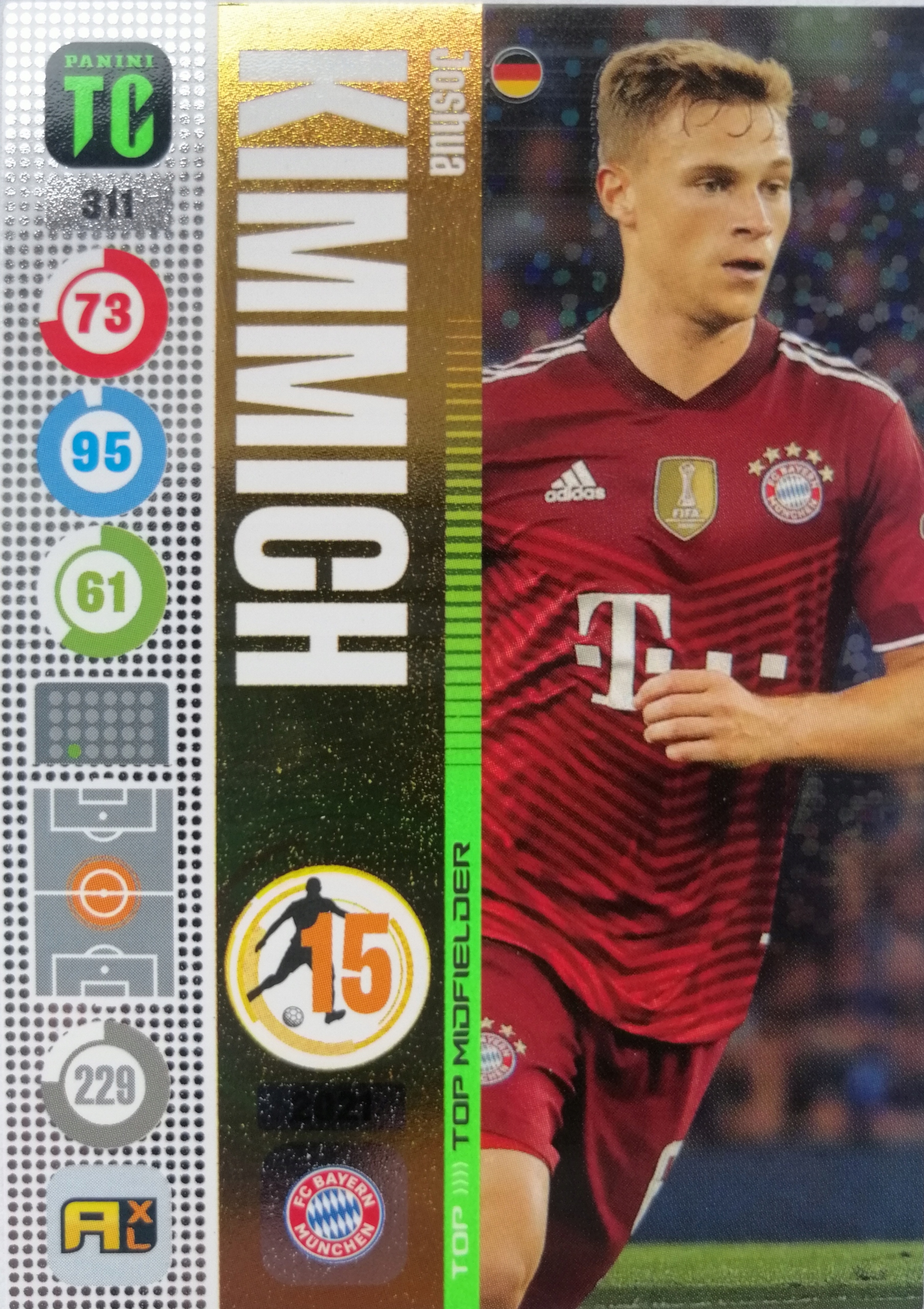 Panini Top Class Top Midfielder 311 Kimmich