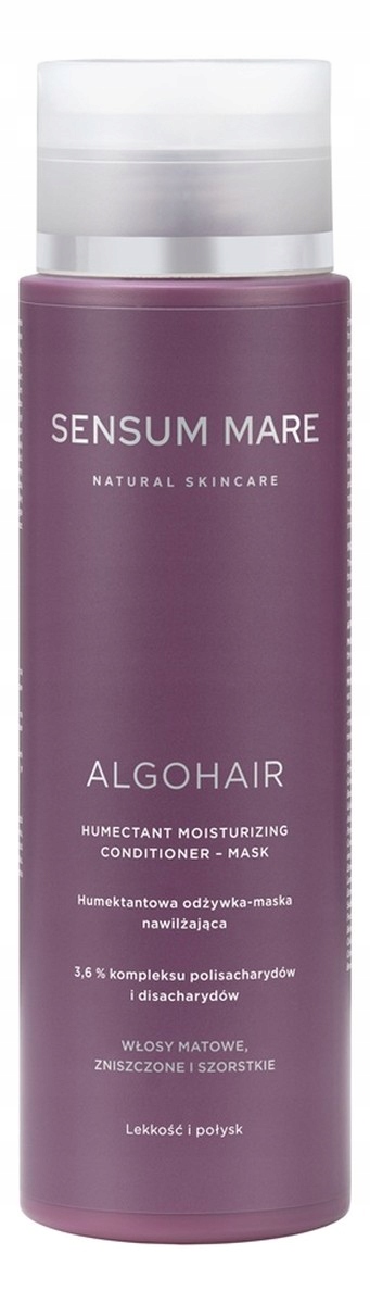 Sensum Mare Algohair hydratační bezoplachová maska-kondicionér 250ml