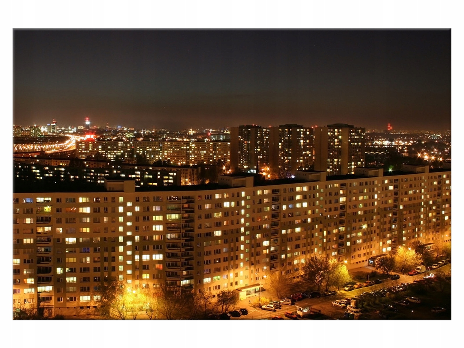 

Obraz Poznań nocą 120x80 Pejzaż 1459A_1B do salonu