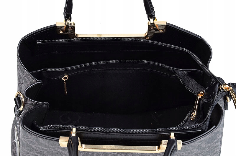 GALLANTRY elegancka TOREBKA damska KUFEREK pasek monogram Styl miejski