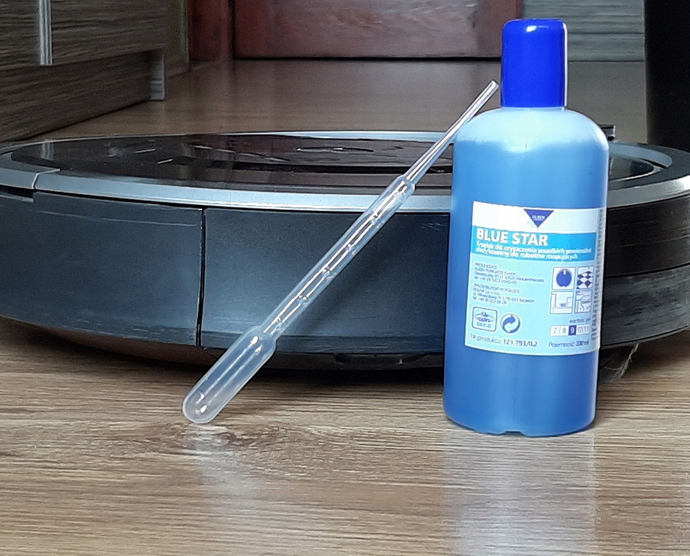 Blue Star WYDAJNY Płyn do robotów czyszczących mopujących 200 ml z pipetą Pojemność 0.2 l