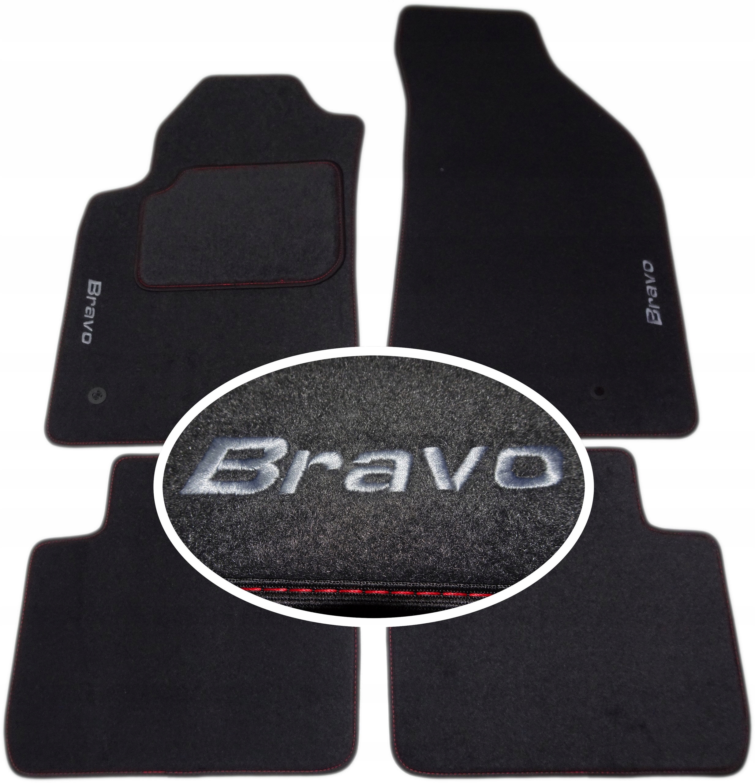 

Fiat Bravo 2006-2015r. Dywaniki Classic Haft CH2
