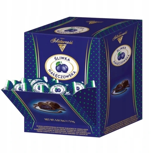 Levně Švestka Bonbóny v čokoládě Nałęczowska 3kg Solidarność