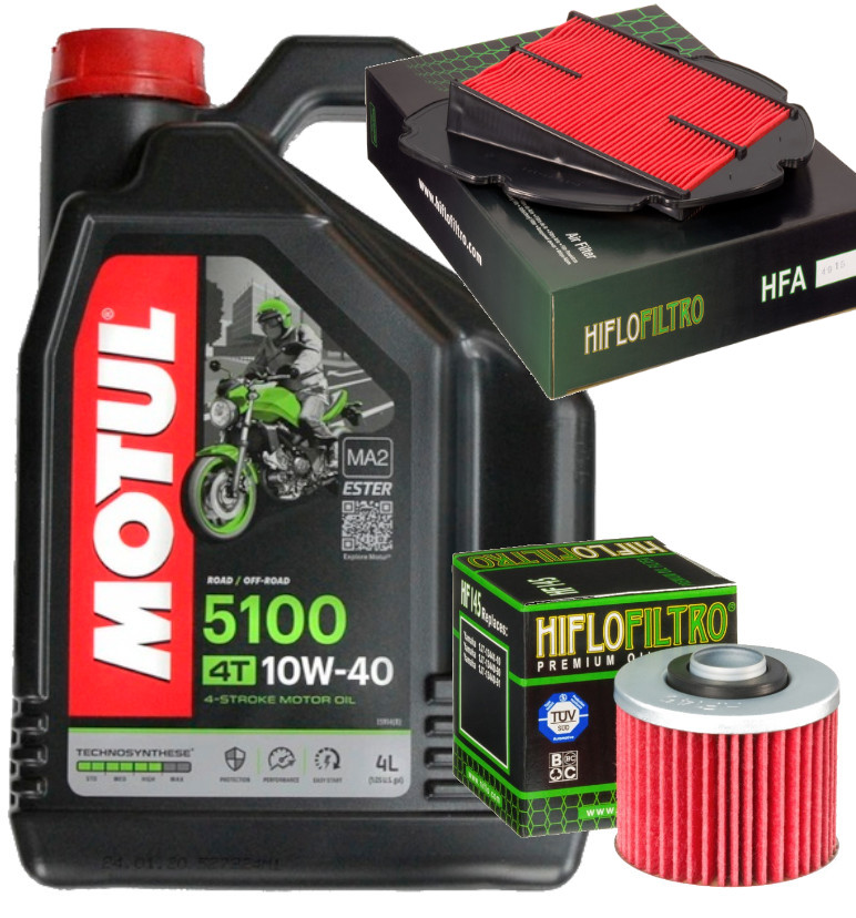 Zestaw Olej Motul 5100 10W40 4L Filtry Yamaha TDM900 02-12