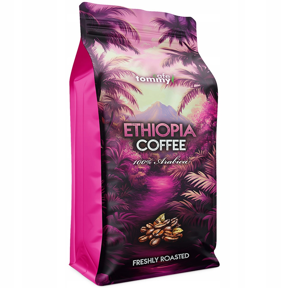 Levně Káva zrnková Etiopia 1 kg 100% Arabica Čerstvě pražená Tommy Cafe
