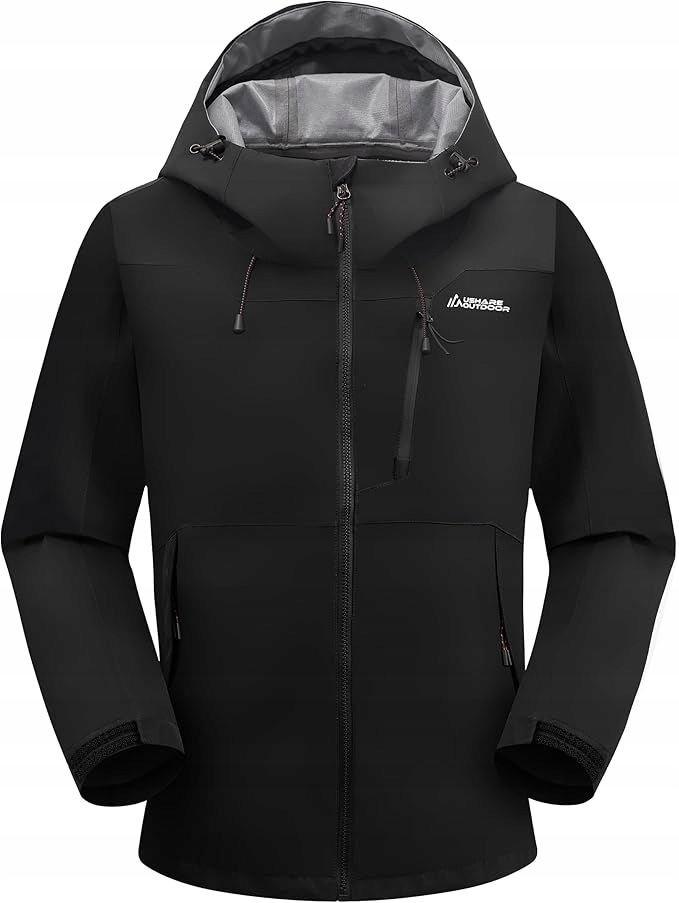 Pláštěnka Atlaslava s kapucí a kapsami černá vel. S