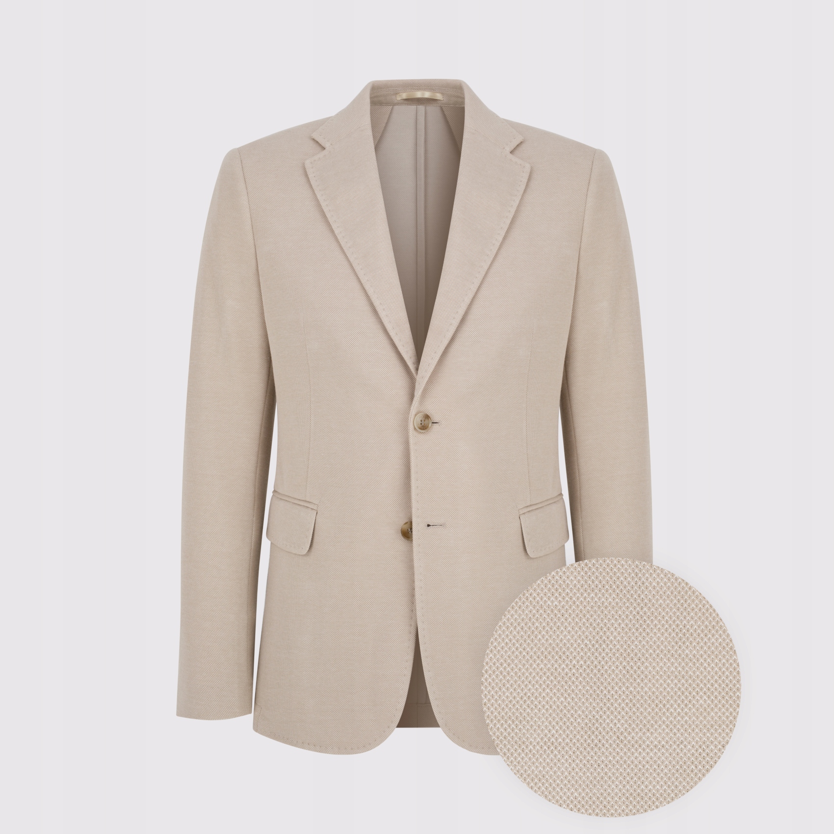 Béžová ležérní sako s mikrovzorem Pako Lorente vel 58