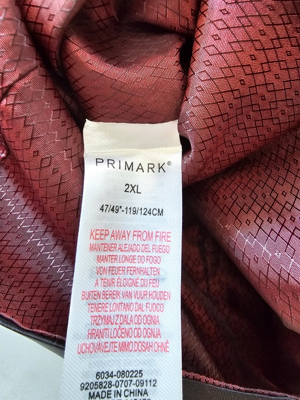 Primark męska kamizelka szara 2XL Wzór dominujący bez wzoru