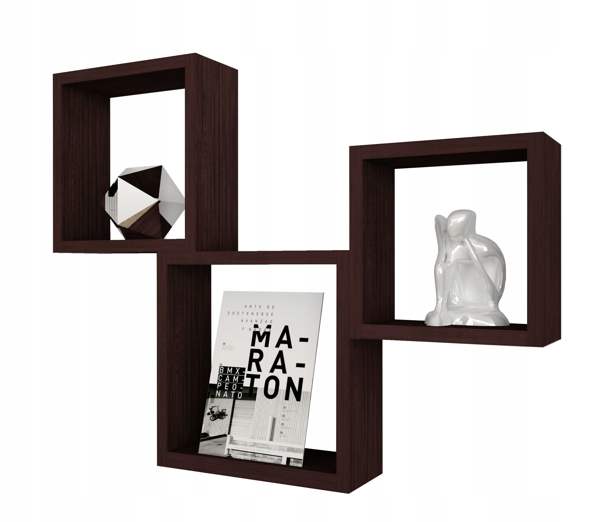 

Zestaw Wiszących skrzynek kwadratowych Wenge