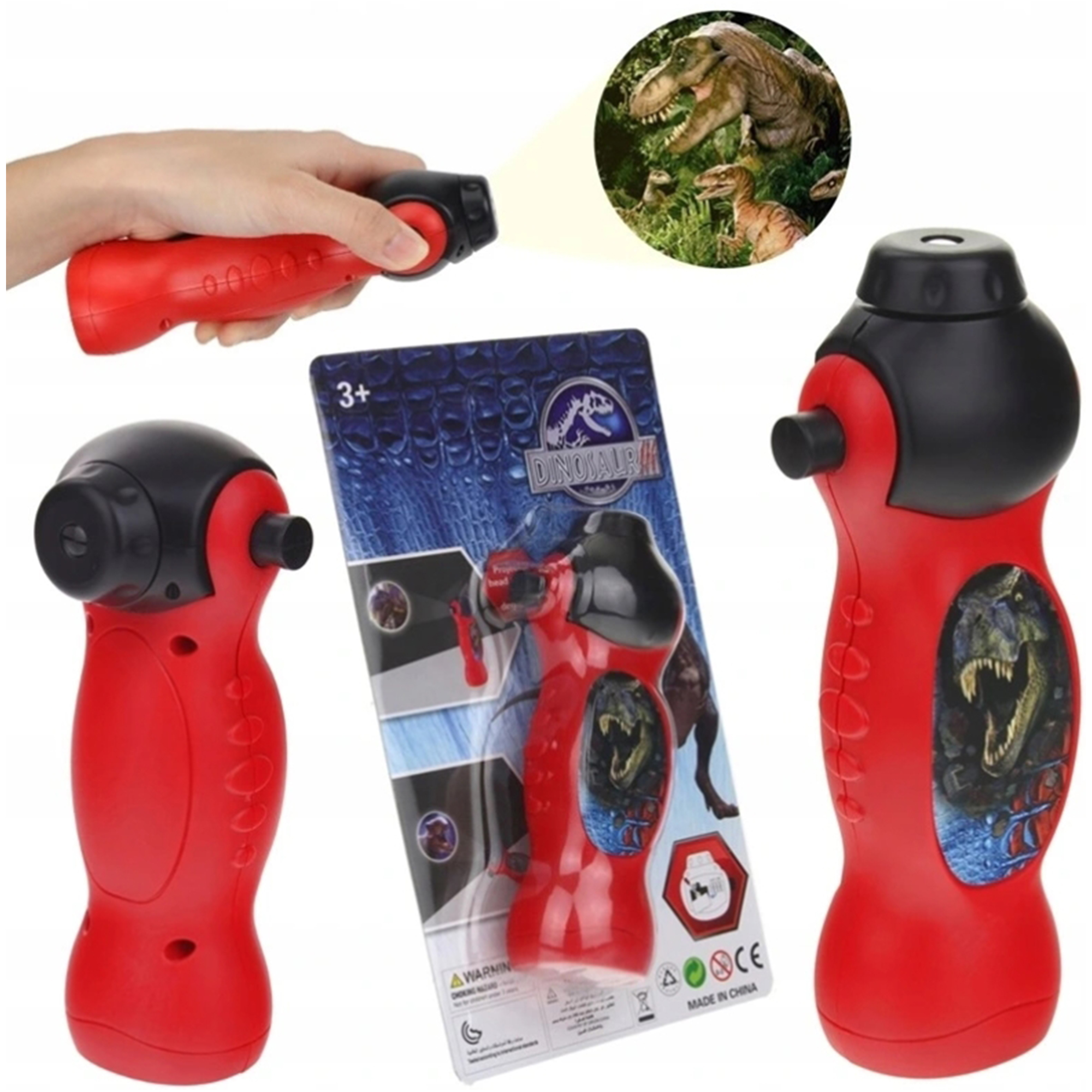 LATARKA PROJEKTOR 25 SLAJDÓW DINOZAURY