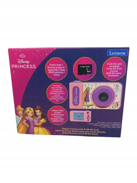 APARAT FOTOGRAFICZNY DLA DZIECI LEXIBOOK DISNEY PRINCESS