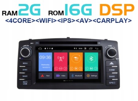 Radio Android 11 TOYOTA Corolla E120 GPS WiFi DVD Marka inna