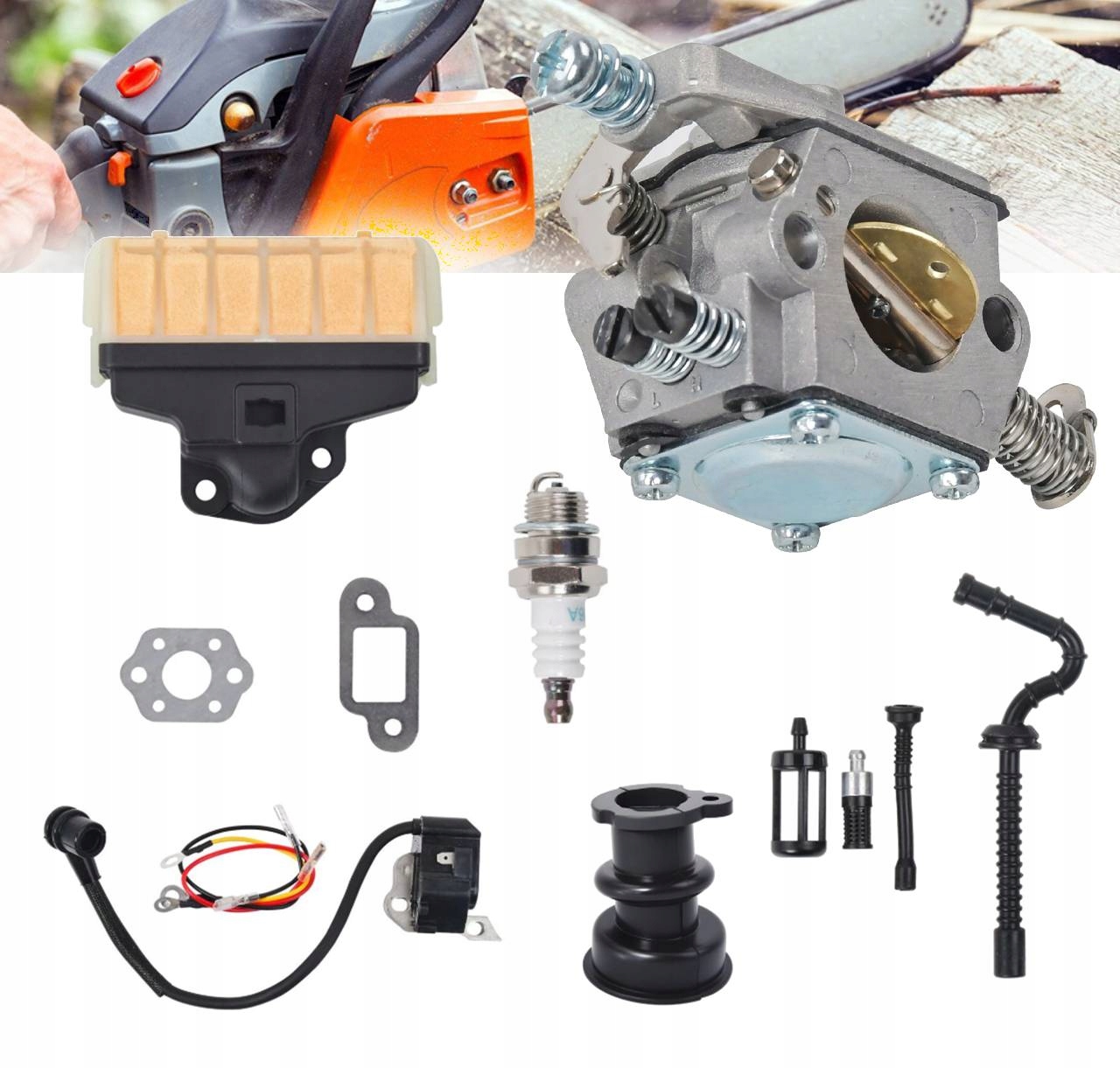 Karburátor zapalovací cívka zapalovací svíčka pro Stihl MS210/30/50 021 023 025 11231200605