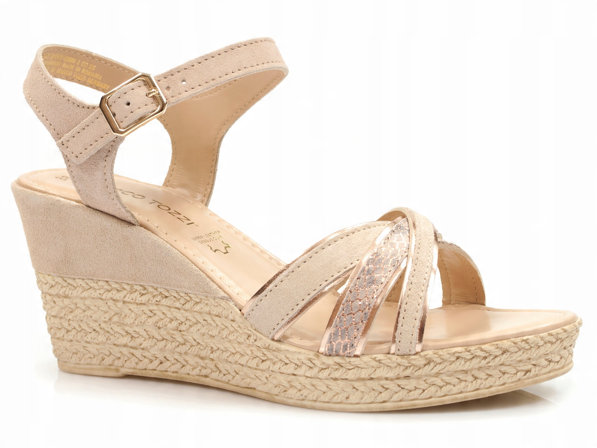 

sandały Marco Tozzi na koturnie espadryle buty
