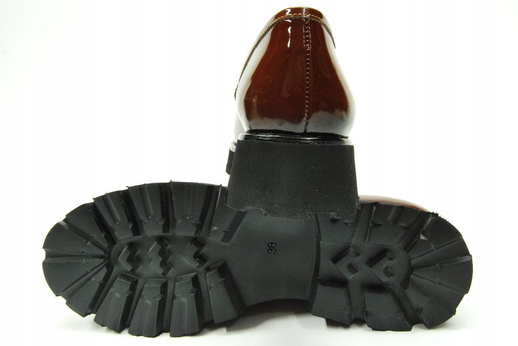 BOMBONELLA 108592 LORDSY mokasyny brązowe SKÓRA 40 Marka inna