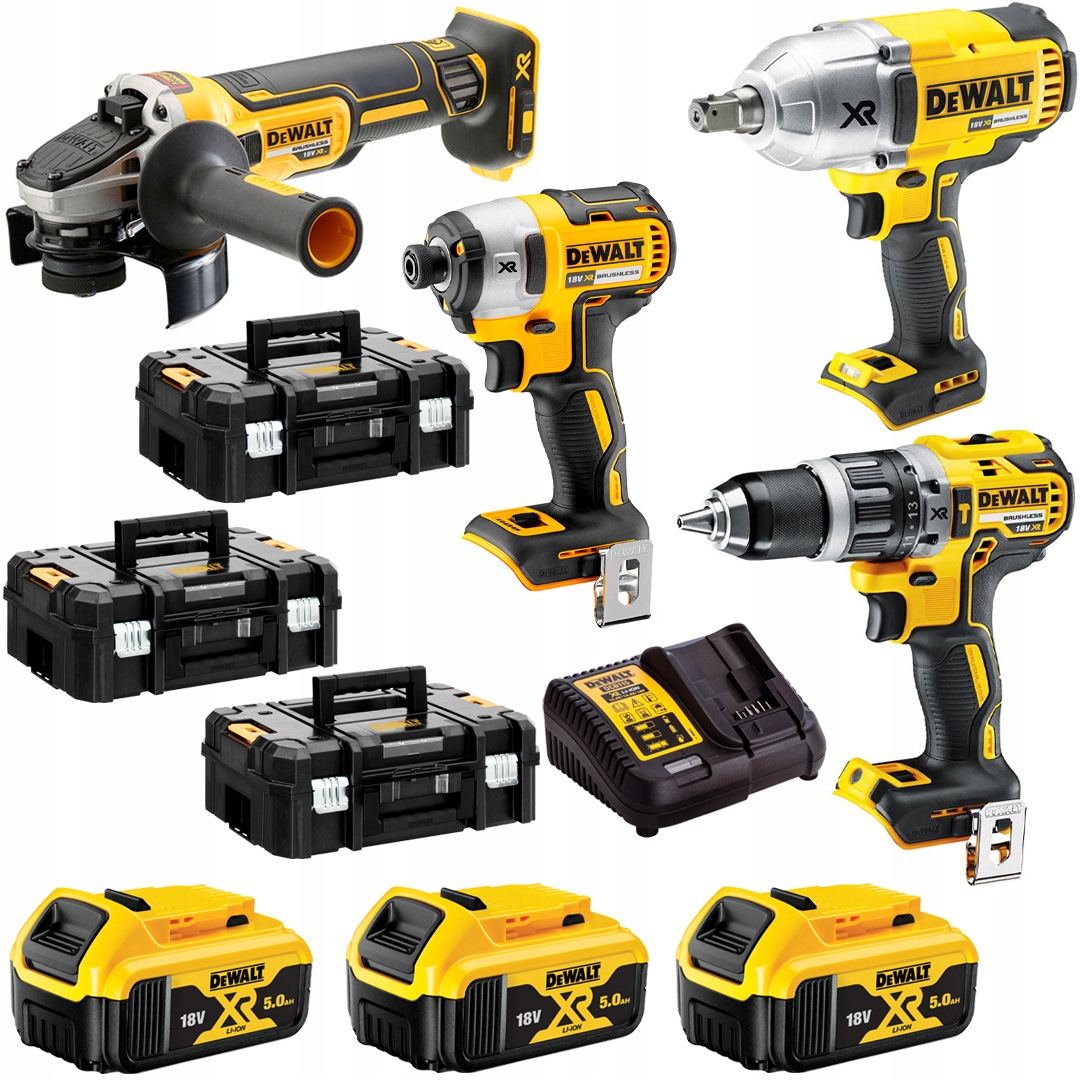 

Combo 4 DCF899 DCD796 DCG405 DCF887 3x5Ah DeWALT