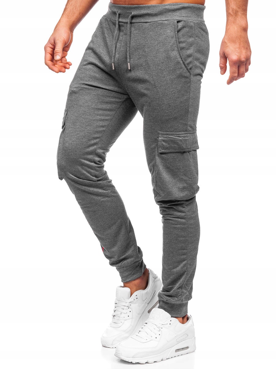 

Spodnie Męskie Dresowe Grafitowe HW2357 DENLEY_2XL