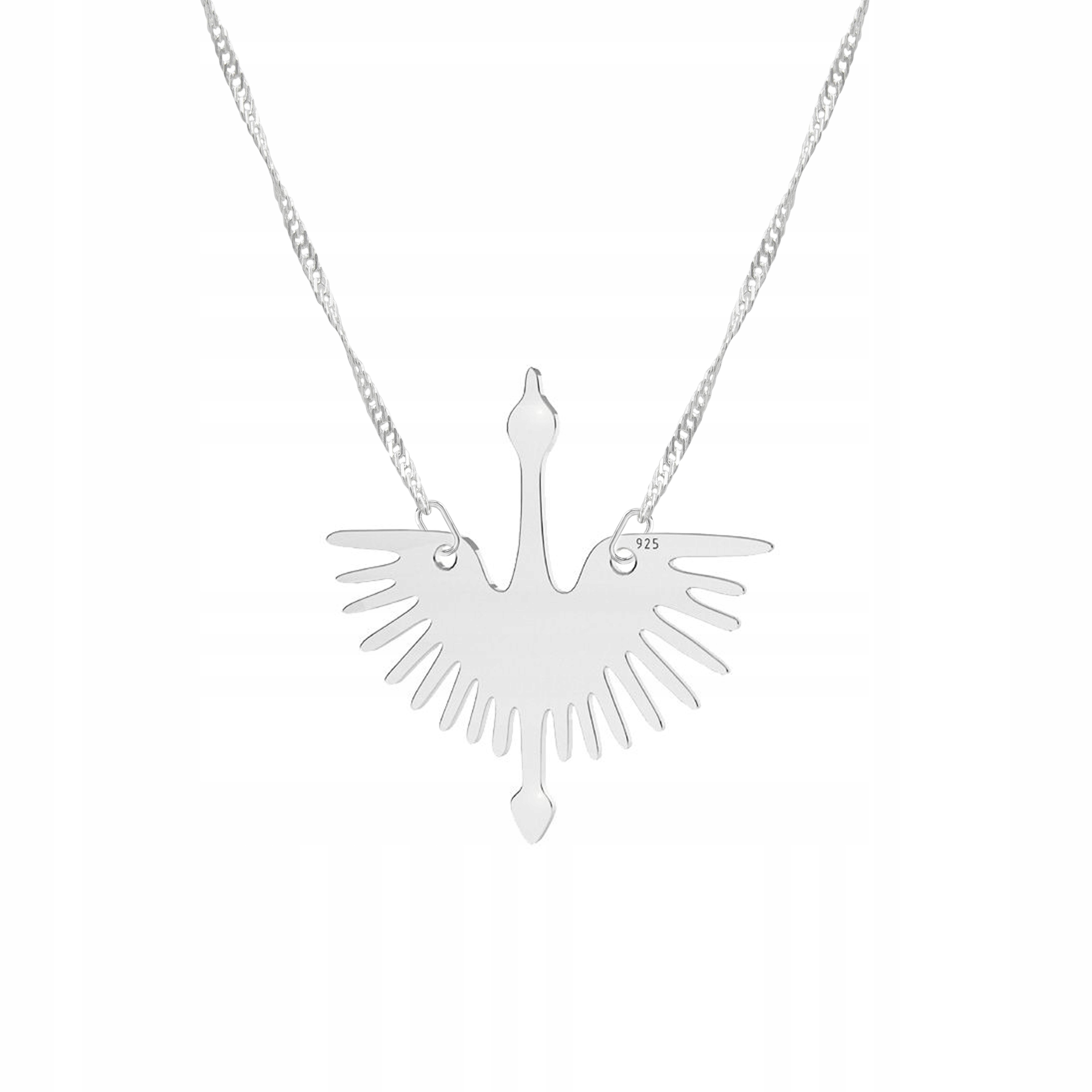 Stříbrný řetízek náhrdelník 925 Jeřáb Zvíře