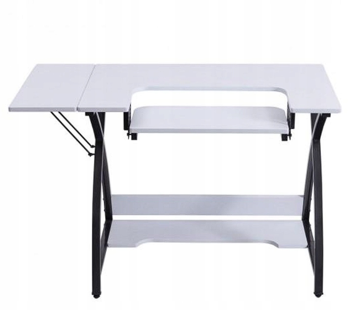 Biurko komputerowe, do szycia białe regulowane Marka Costway
