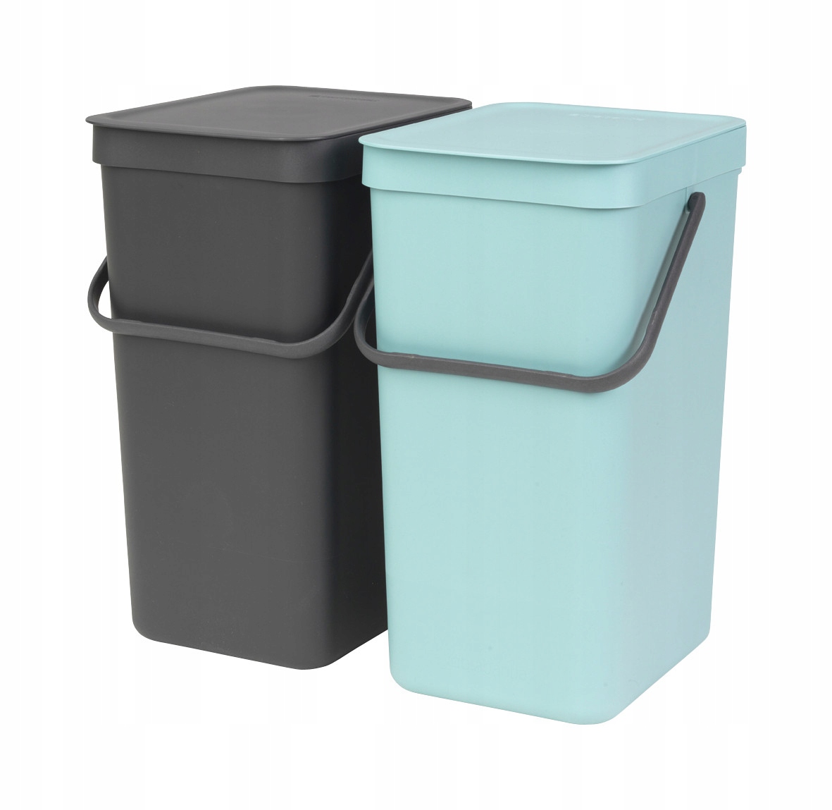 

Kosz szafkowy Sort&Go miętowy szary 2 x 16l