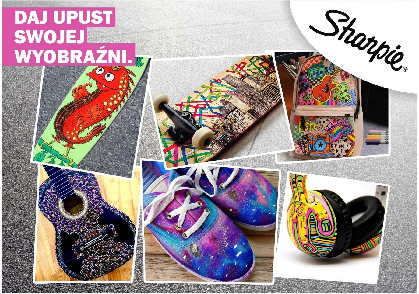 Sharpie Markery KREATYWNE permanentne Fine 28 kolorów PAW NA PREZENT Kolor inny