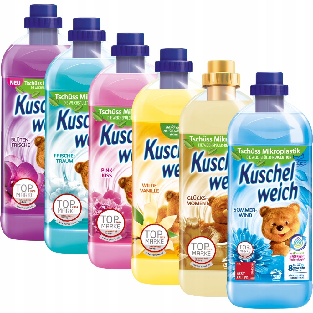 EAN_Kuschelweich Sada oplachovacích přípravků 6 x 1 l