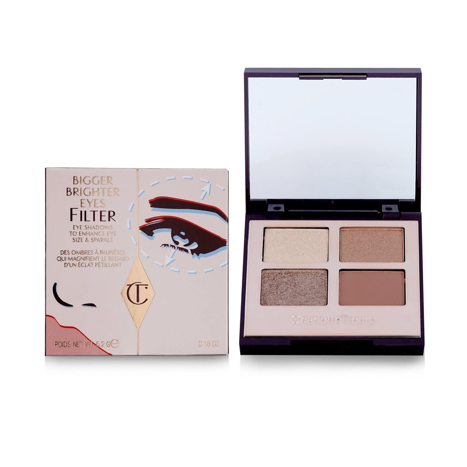 Charlotte Tilbury Bigger Brighter Eyes Filter exaggereyes paleta cieni
