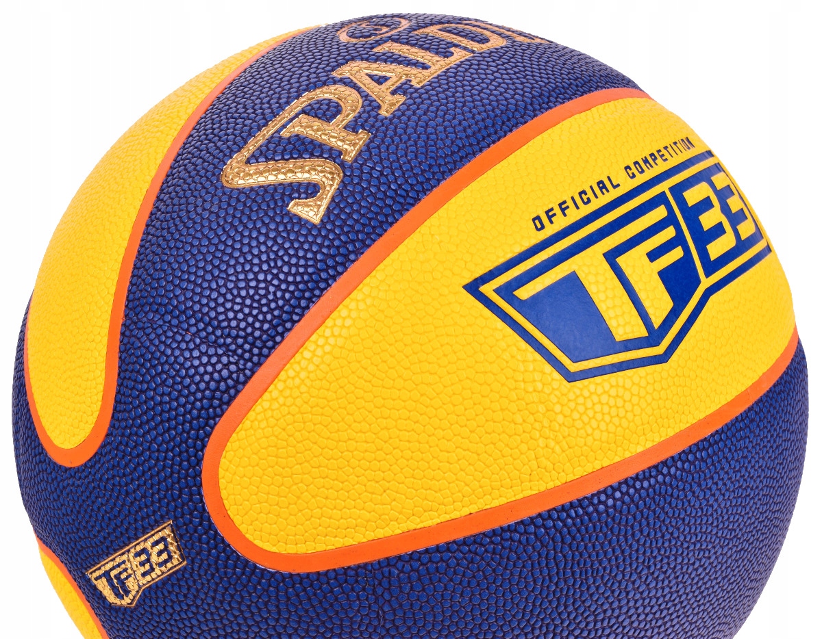 SPALDING 3x3 TF33 FIBA PIŁKA DO KOSZYKÓWKI MECZOWA SKÓRZANA IN / OUT Rozmiar 6