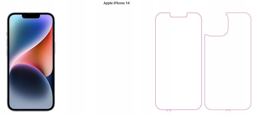 Fólie Zagg Ultra Clear+ pro iPhone 14 Přední/Zadní