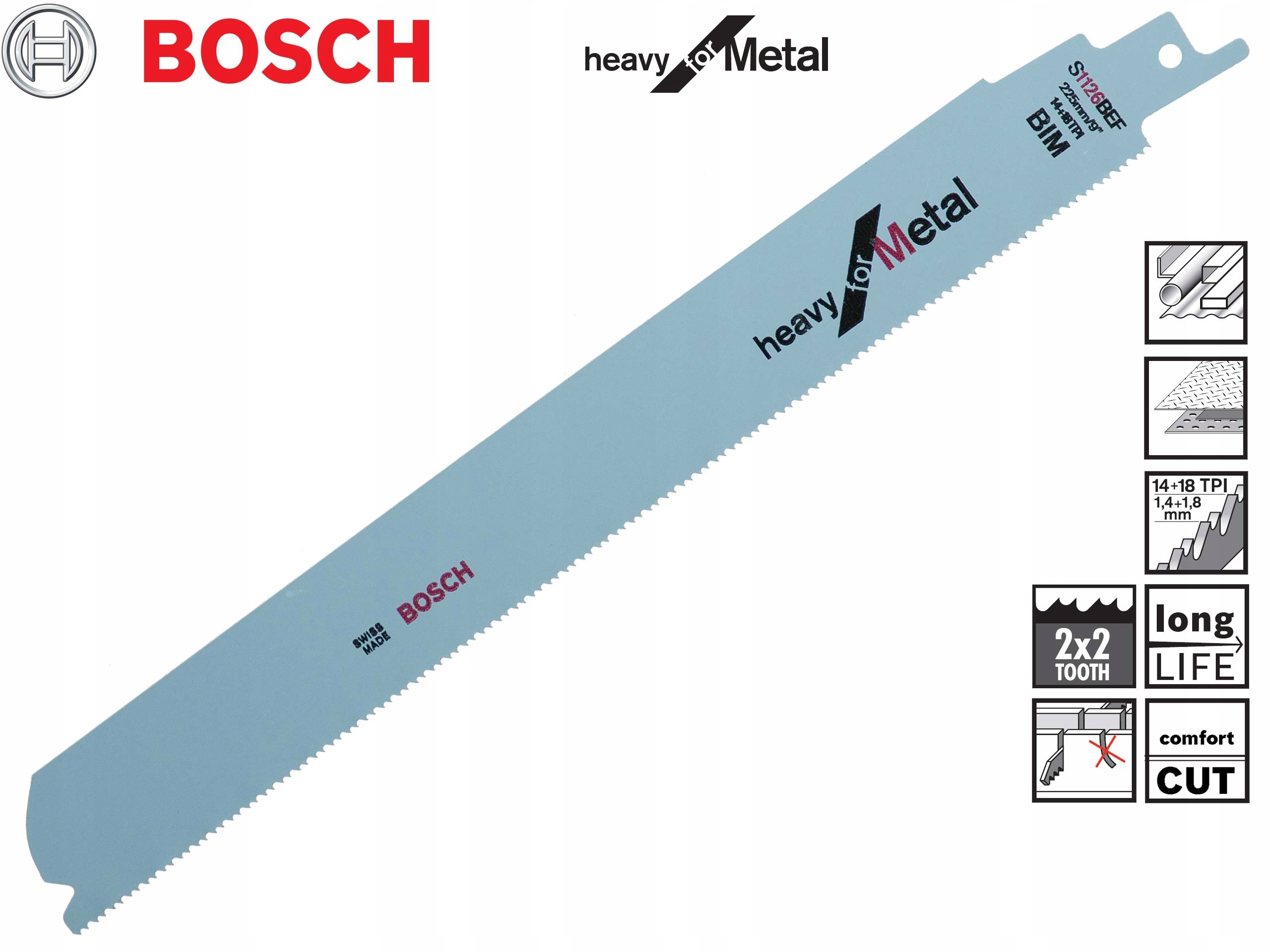 Пильный диск BOSCH S 1126 BEF для металла 225 мм марки Bosch