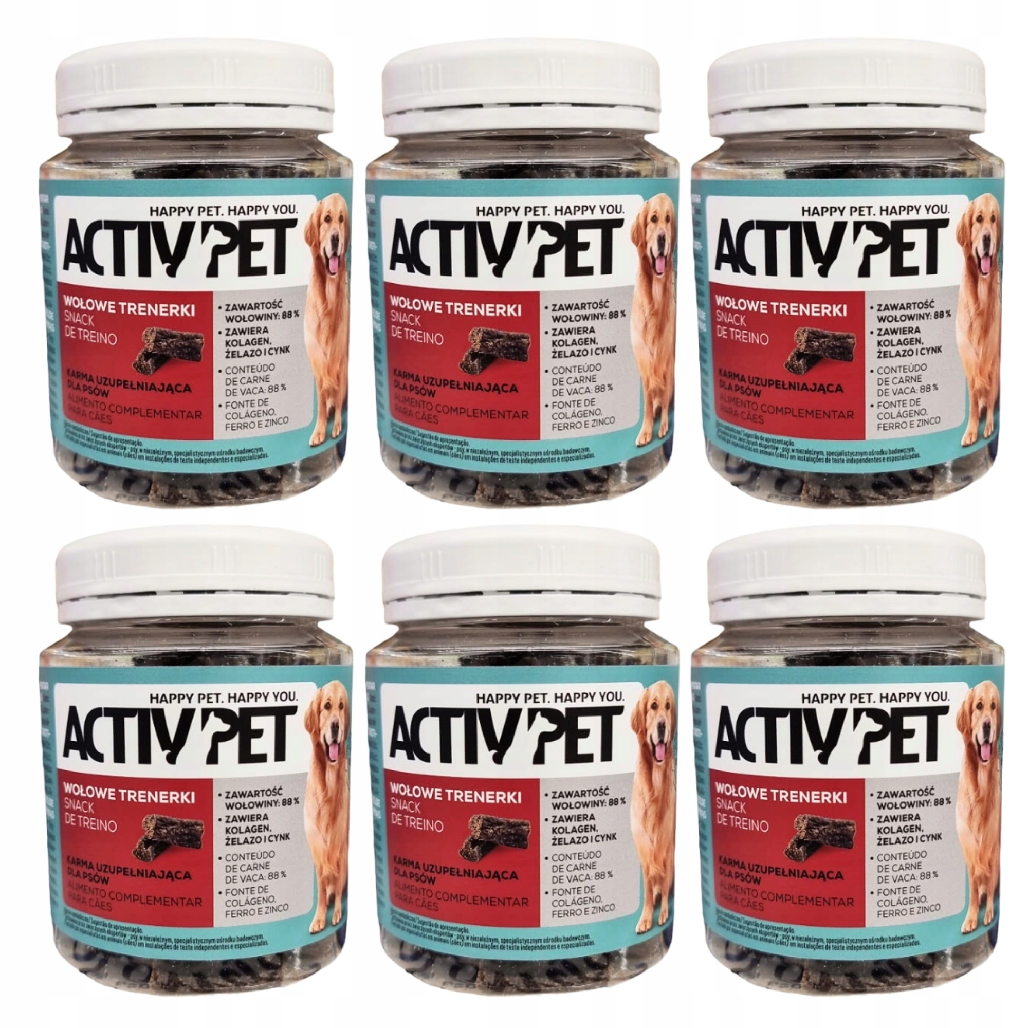 Pamlsek Hovězí trenérky pro psa ActivPet 120g x 6 Ks
