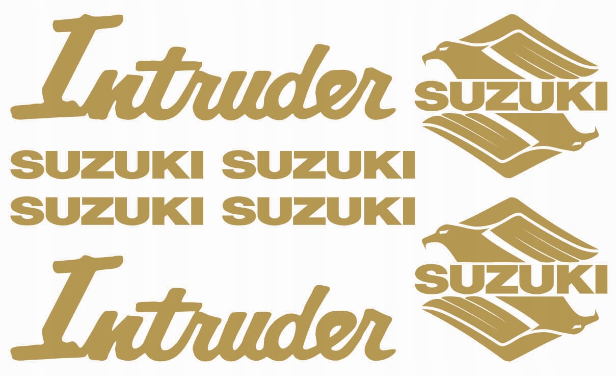 

Naklejki Suzuki Intruder Zestaw XL Złote