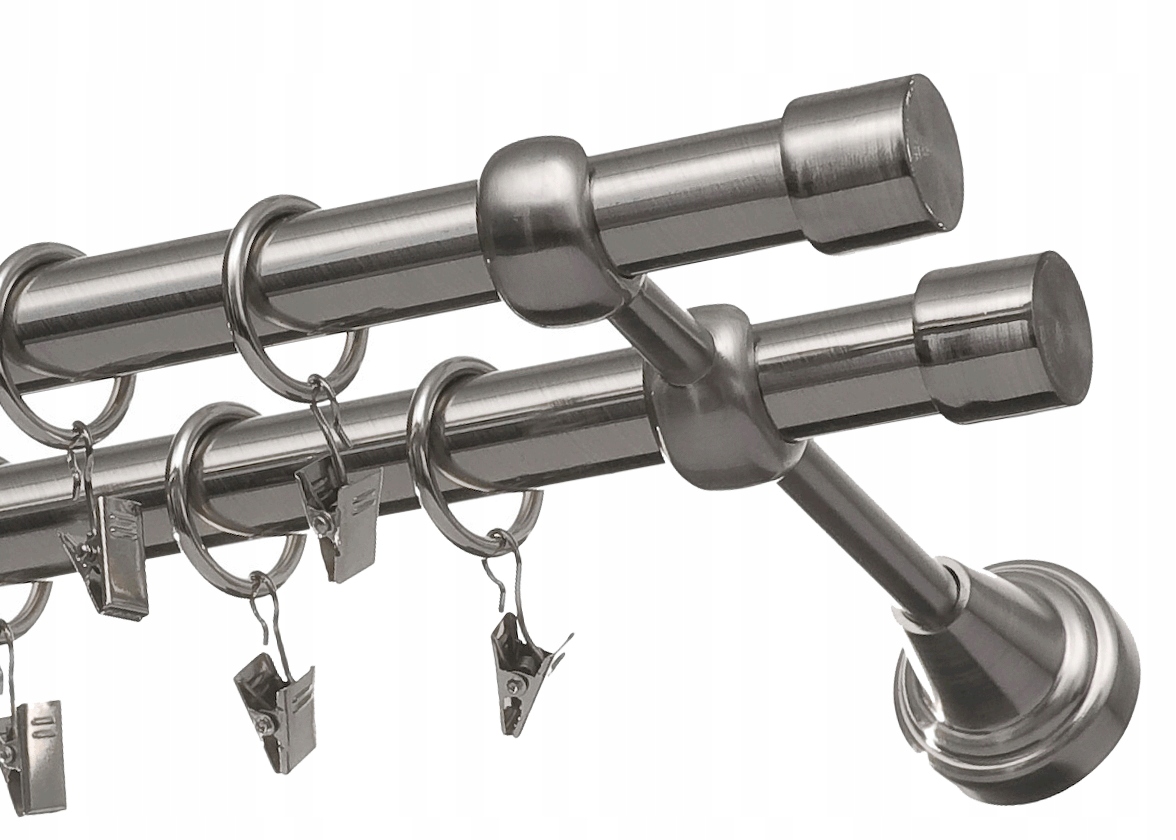 

Karnisz Basic Karnisze Metal Podwójny 300cm