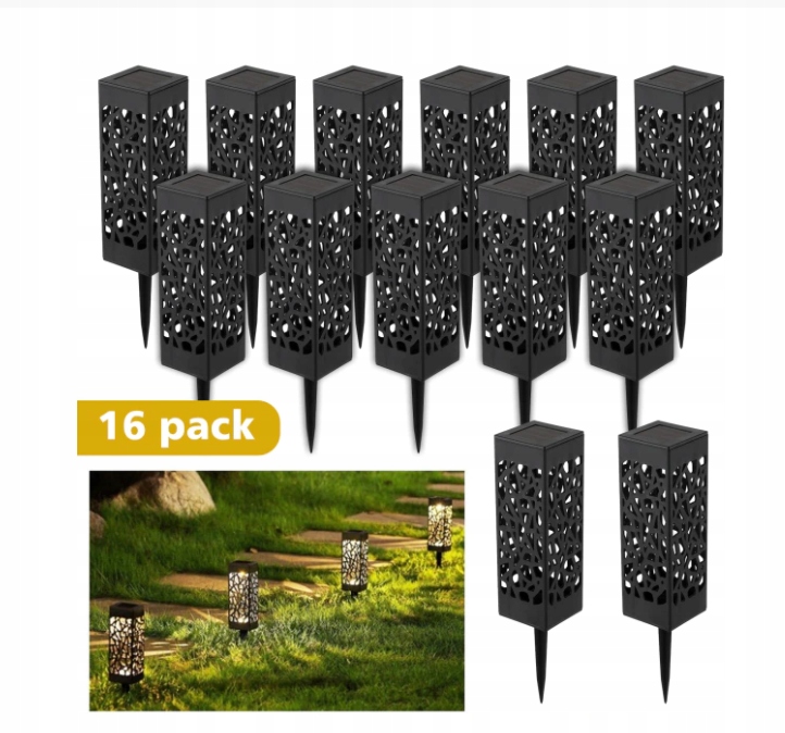 

Lampa Solarna Ogrodowa Wbijana Led Ażurowa 16SZT.
