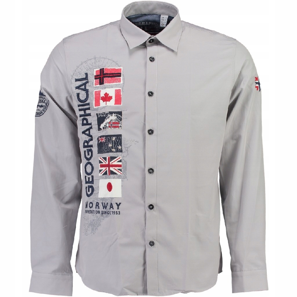 Geographical Norway košile pánská Zerabati Ls Men 100 L šedá