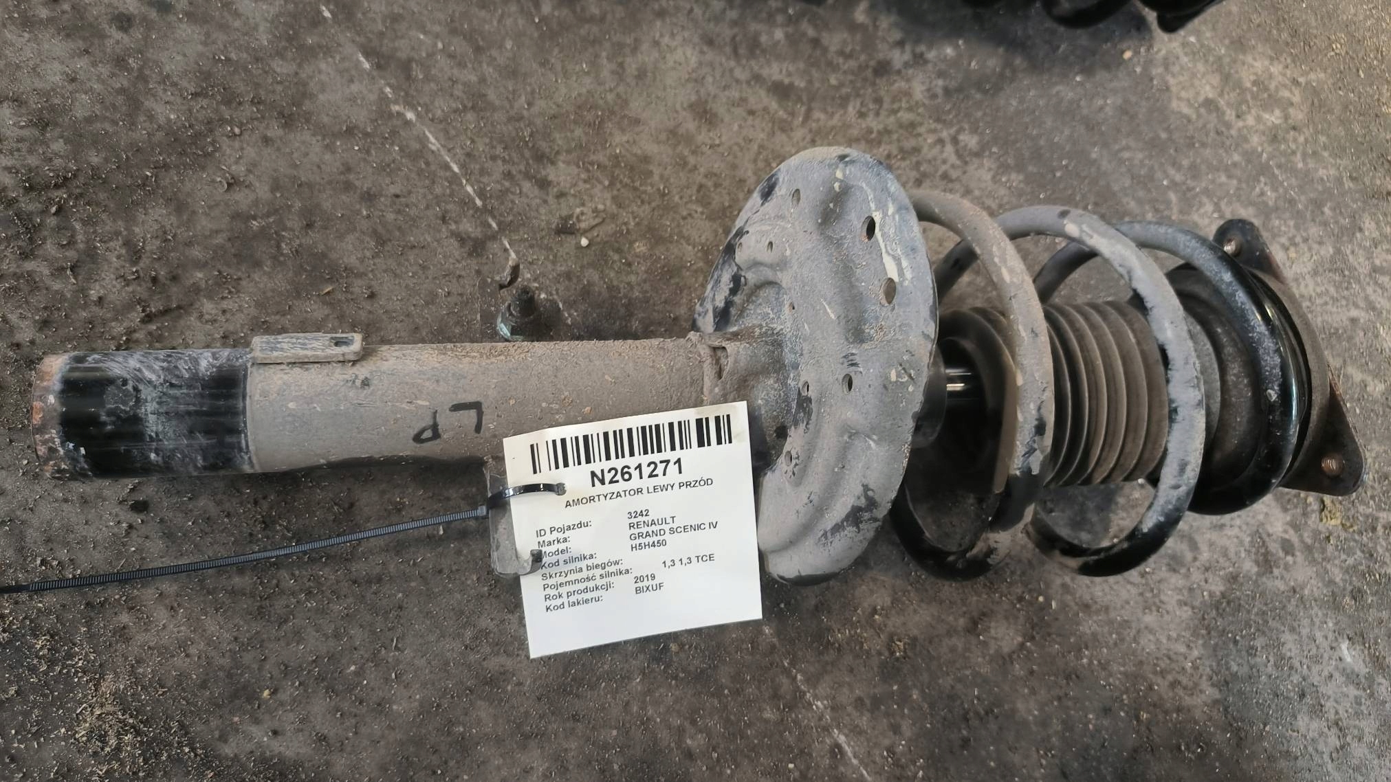shock absorber left front 543021249R RENAULT GRAND SCENIC IV