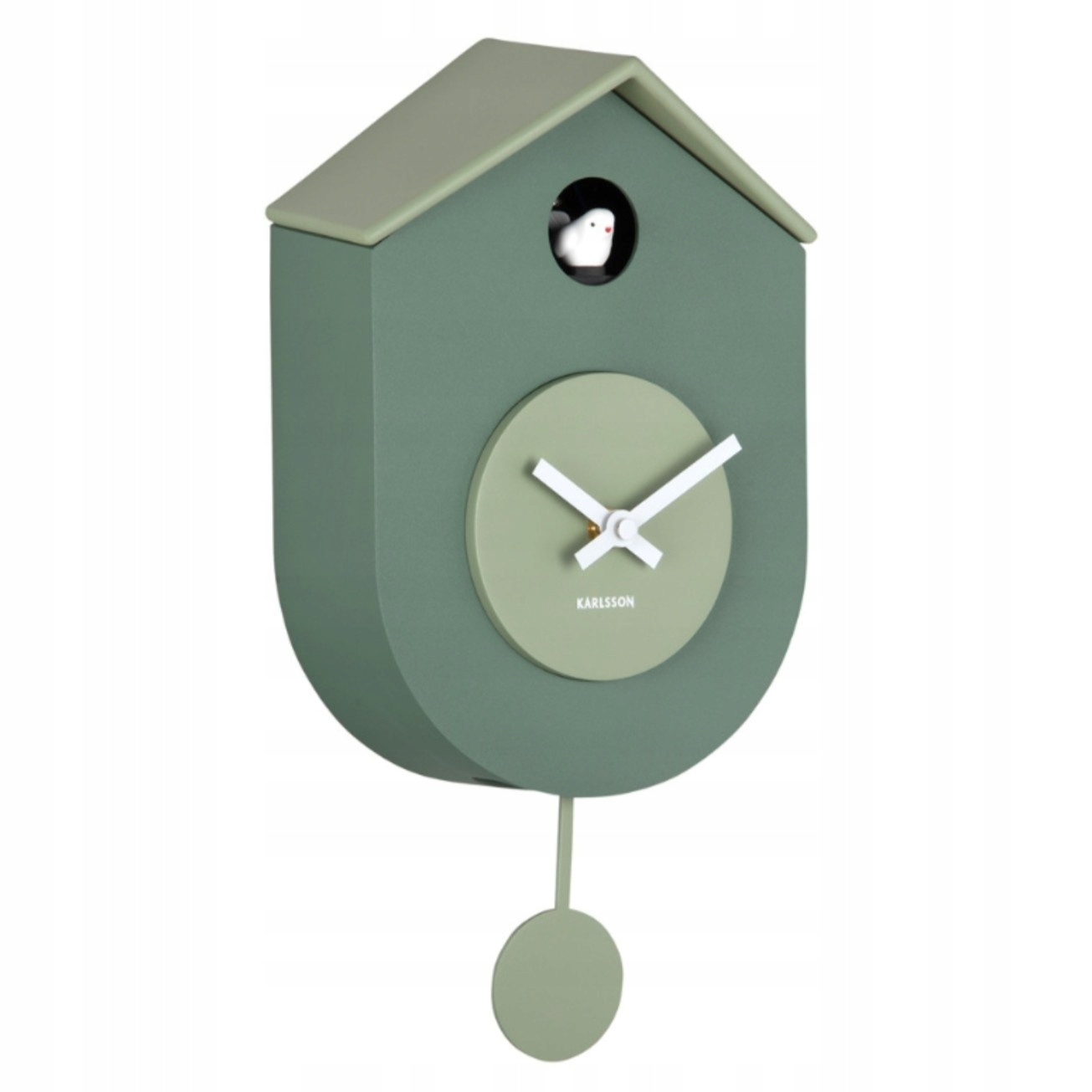 Nástěnné hodiny s kukačkou, zelené, do obývacího pokoje, kuchyně Grato Cuckoo