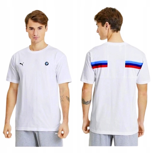 Bmw Puma Tričko Pánské Bavlněné Bílé M-Power