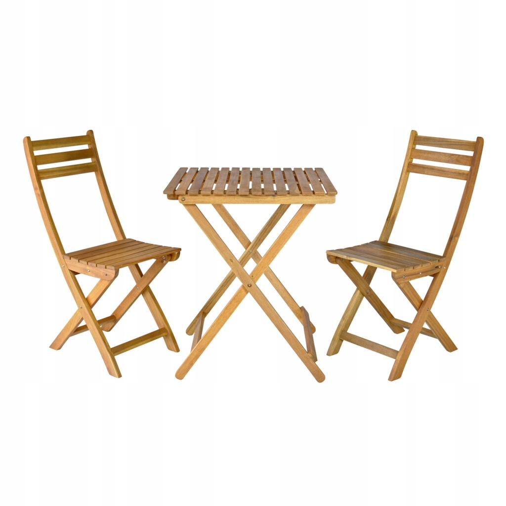 Sada zahradního nábytku Akáciové dřevo hnědá 3 ks