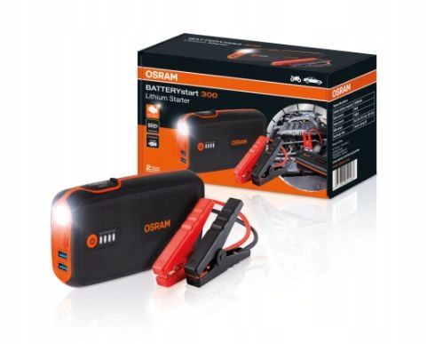 Osram Kompaktný Lítiový Štartér 300 – 12V 13000 Mah, Štartovanie: 1500A