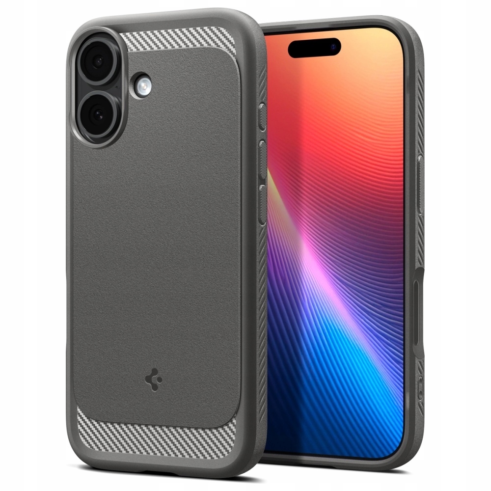 Pouzdro Spigen Rugged Armor Mag MagSafe pro iPhone 17, šedé