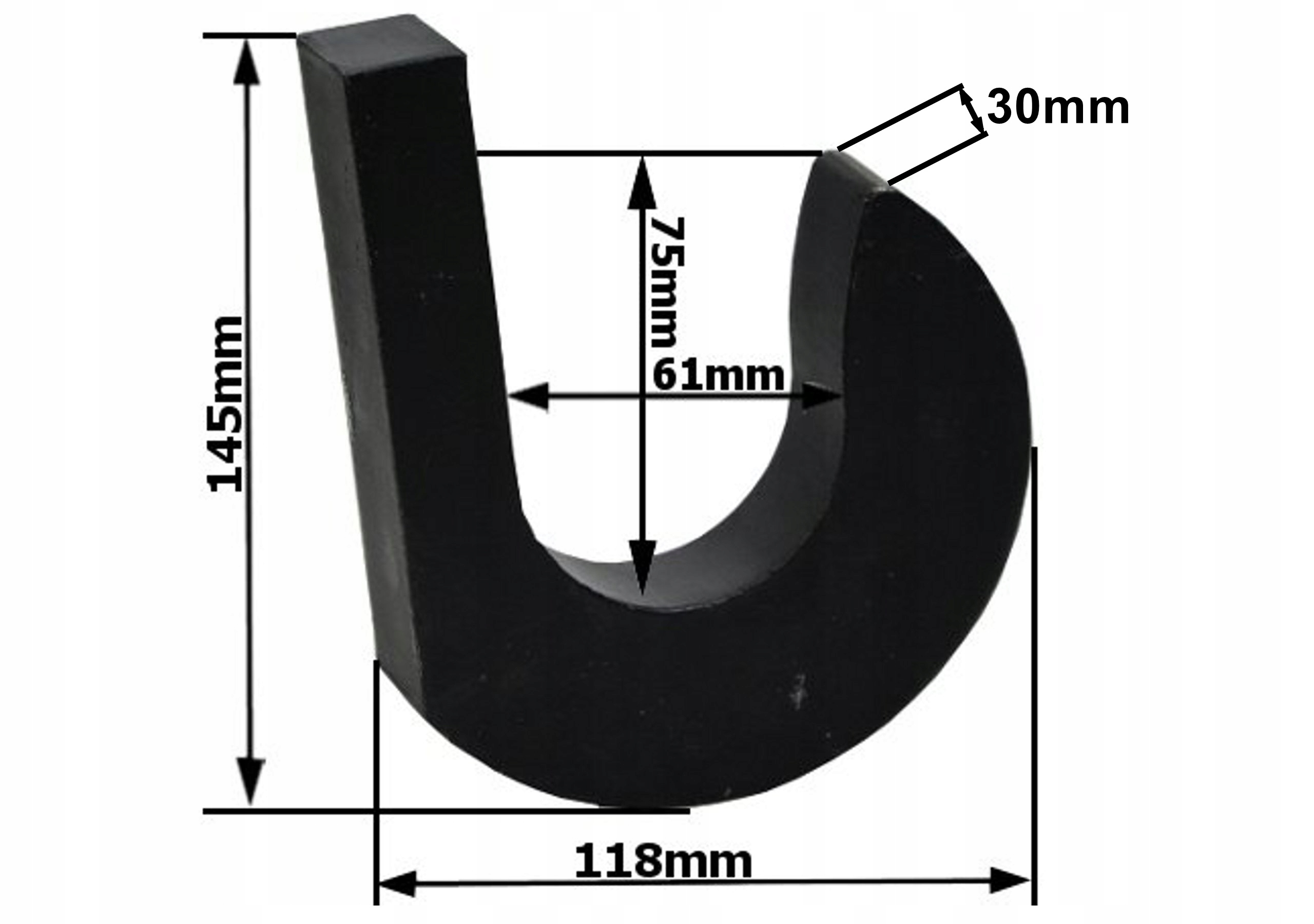 

Hak łyżki ładowacza fi 60mm do wspawania