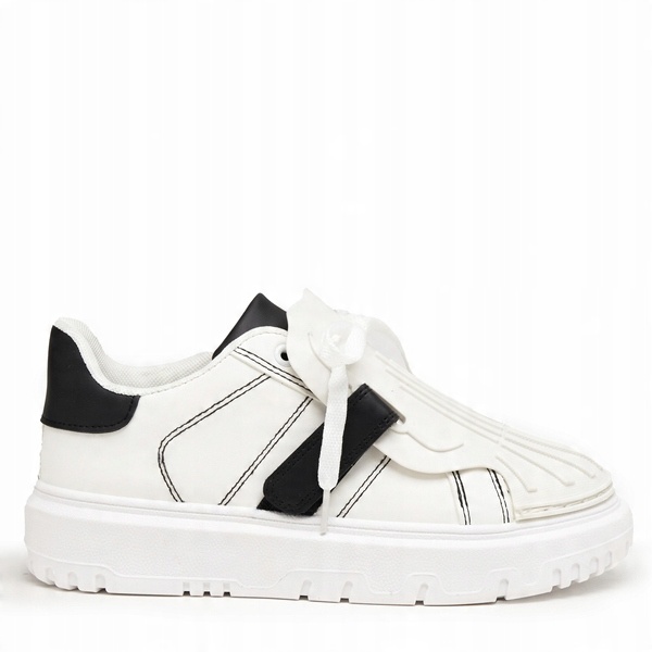 

Biało-czarne Sportowe Sneakersy Damskie Skami 39
