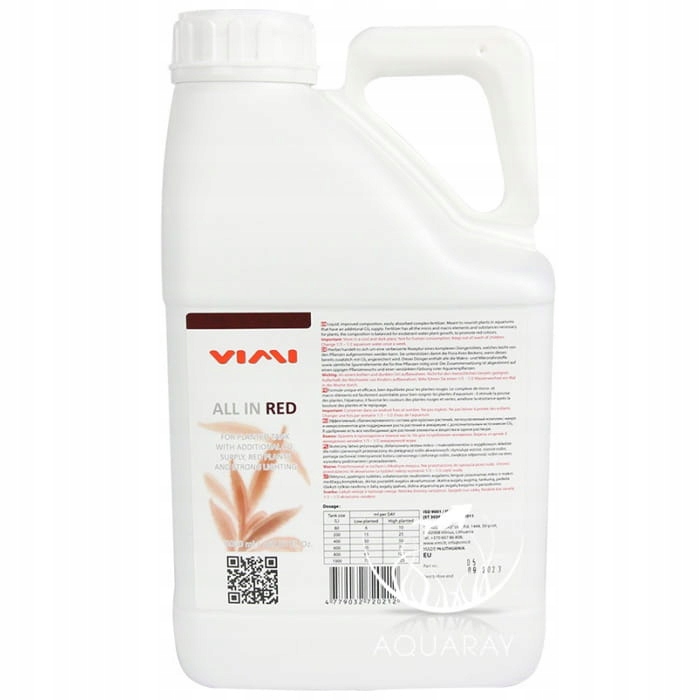 VIMI All In Red Kompletní základní hnojivo s dusíkem a fosforem 5 l 5000 ml