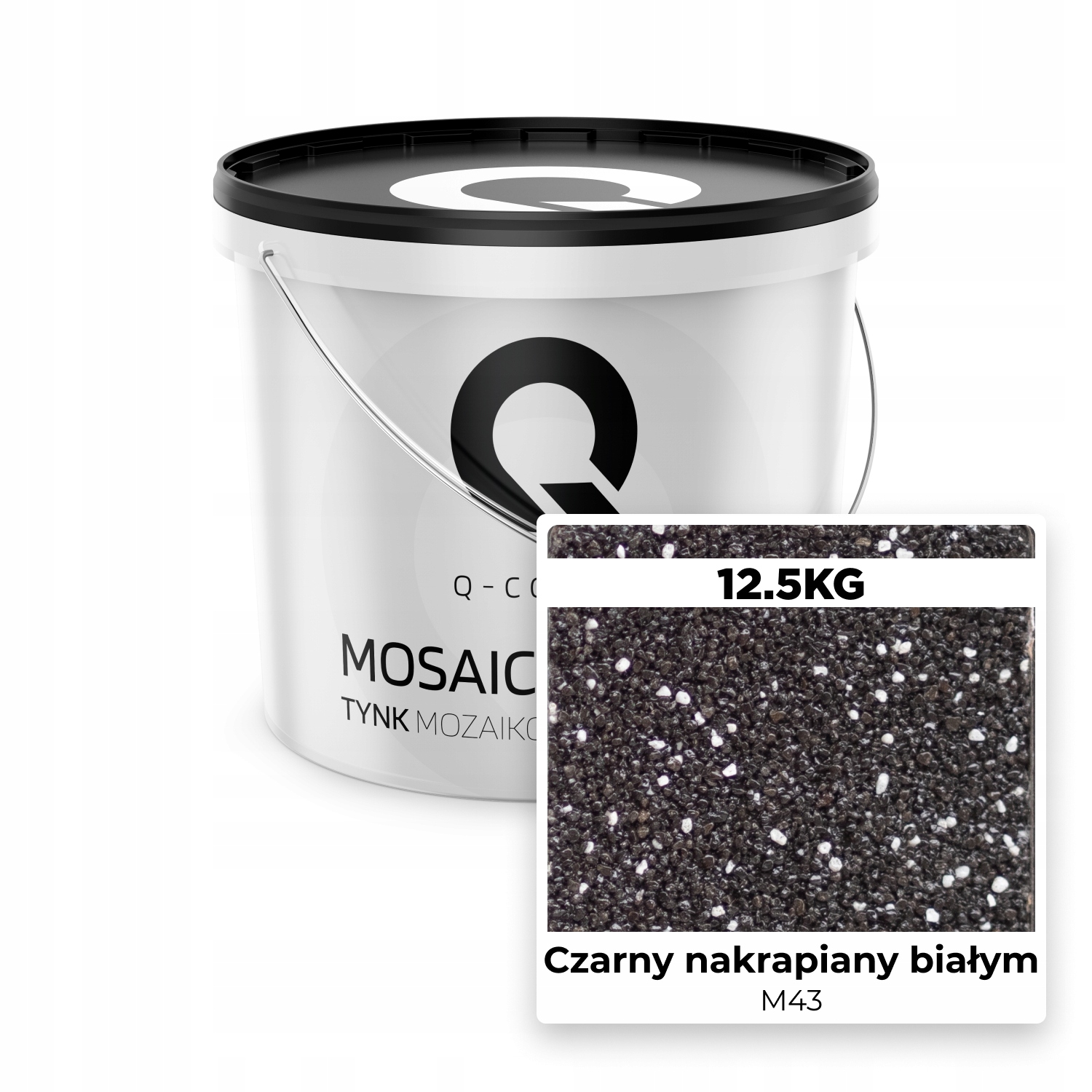 

Tynk Mozaikowy Czarny Nakrapiany Białym M43 12,5KG