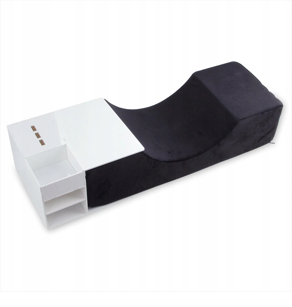 Akrylový organizér stolek na polštářky na řasy Černý