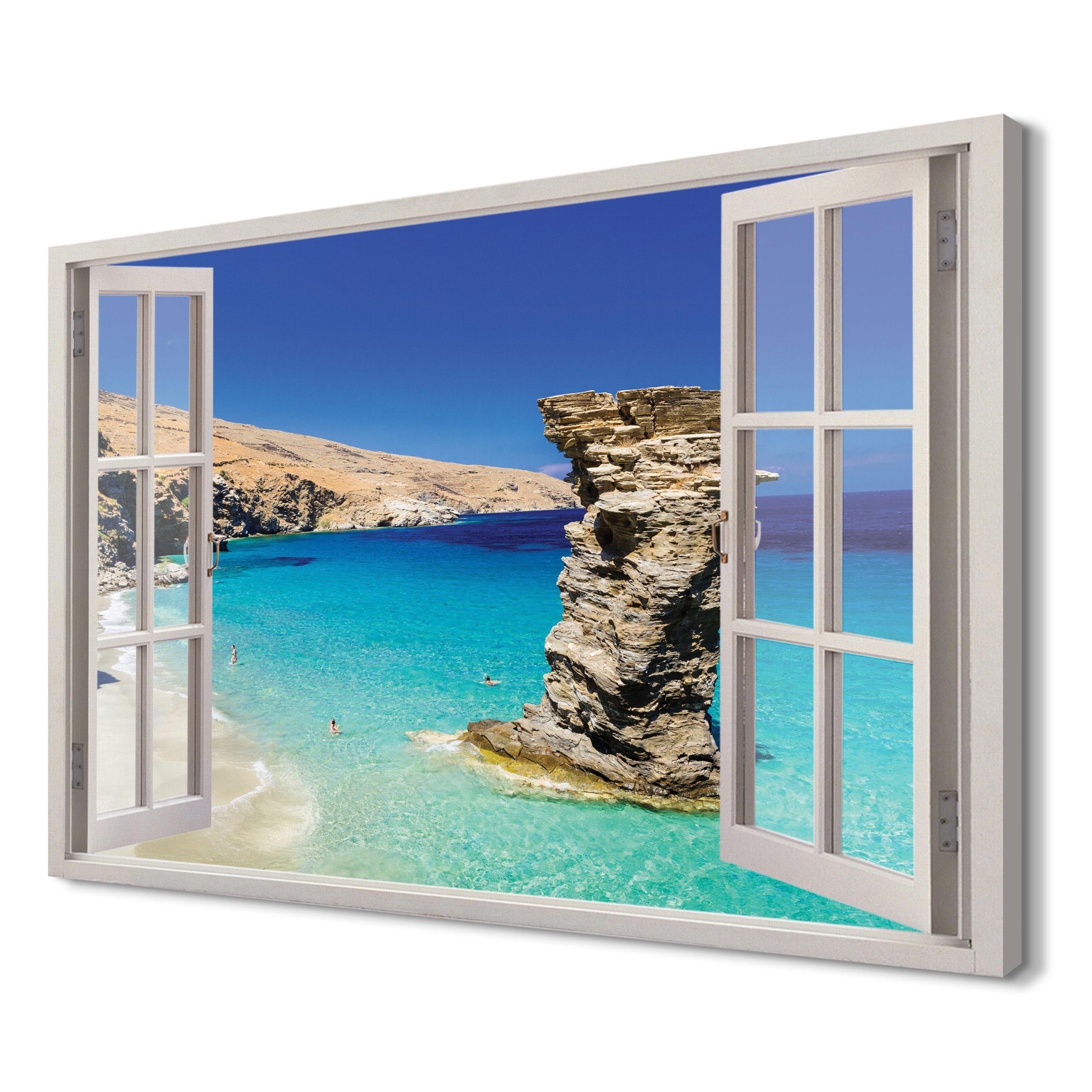 

Plaże Grecji Wydruk na płótnie 3d 120x80 do salonu